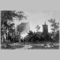Köln, Dom, The unfinished cathedral in 1820, engraved by Henry Winkles, Wikipedia.jpg